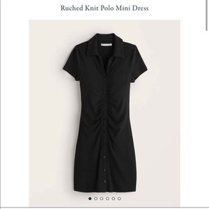 Abercrombie Ruched Knit Polo Dress
